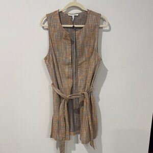 BCBGeneration Plaid Sleeveless Mini Top